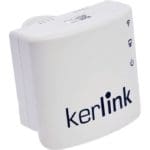 Gedrehte Ansicht des Wirnet iZeptoCell LoRaWAN IoT Gateway von Kerlink