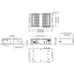 Zeichnung des WISE-6610 LTE industriellen LoRaWAN Gateway von Advantech