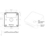 Zeichnung des ERS Desk kompakten LoRaWAN Sensor von Elsys